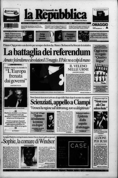 Il lunedì de La repubblica